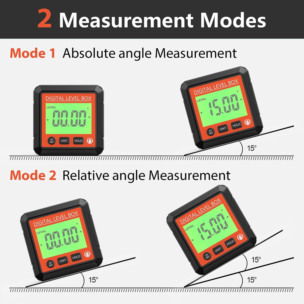 Accurate Measurements for Wood Corner Cutting Digital Level Angle Meter