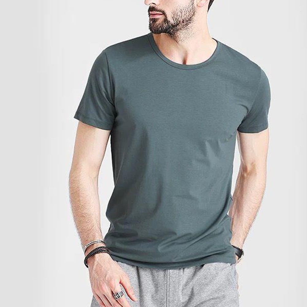 Camiseta Hombre Alta Distancia Hombre Regular Vacaciones Monocolor Cómoda Caliente - Imagen 15 de 40