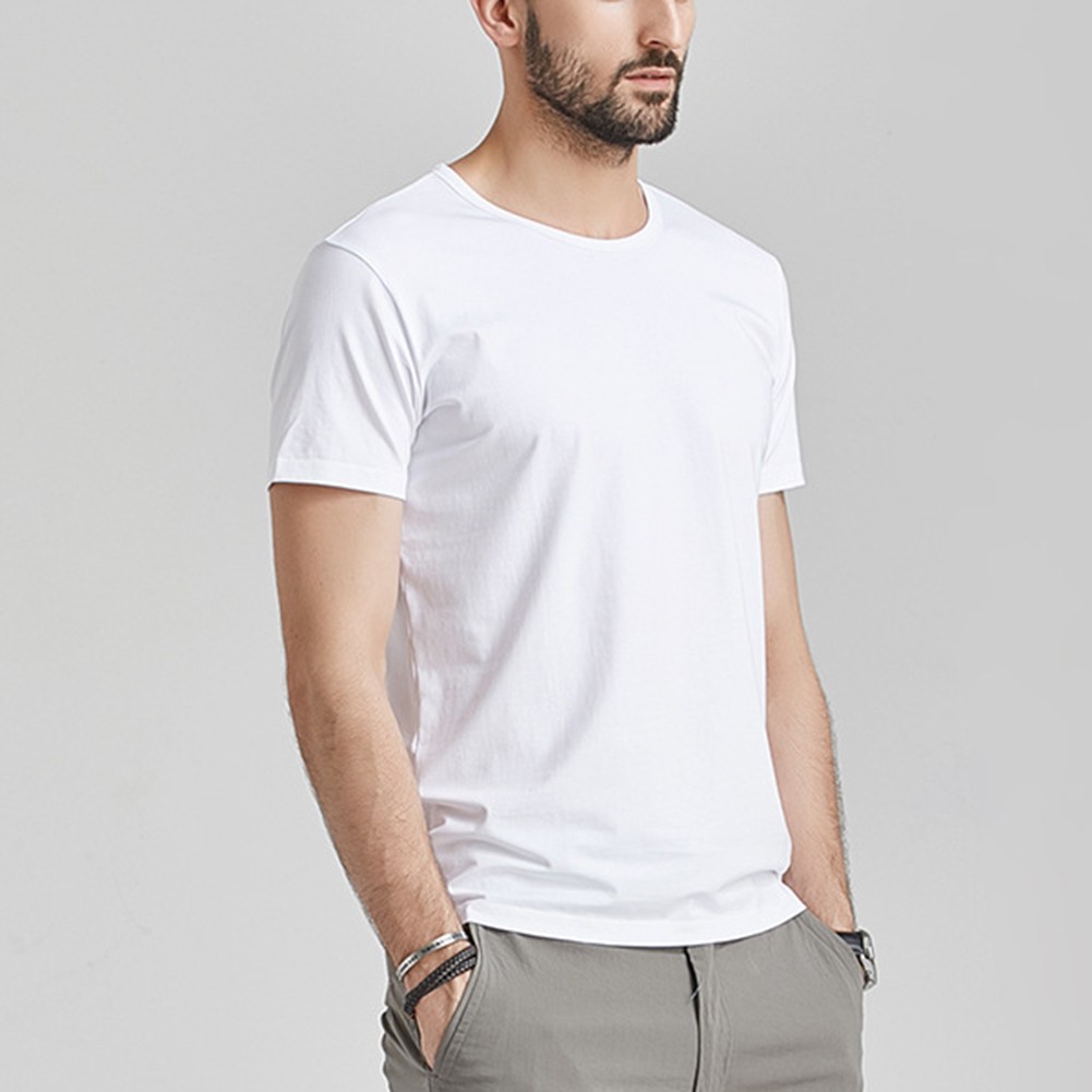 Camiseta Hombre Alta Distancia Hombre Regular Vacaciones Monocolor Cómoda Caliente - Imagen 23 de 40