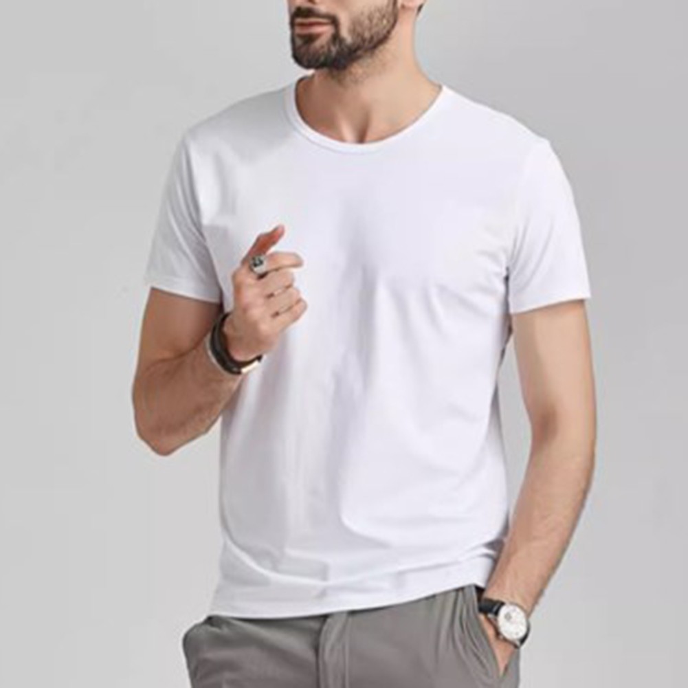 Camiseta Hombre Alta Distancia Hombre Regular Vacaciones Monocolor Cómoda Caliente - Imagen 28 de 40