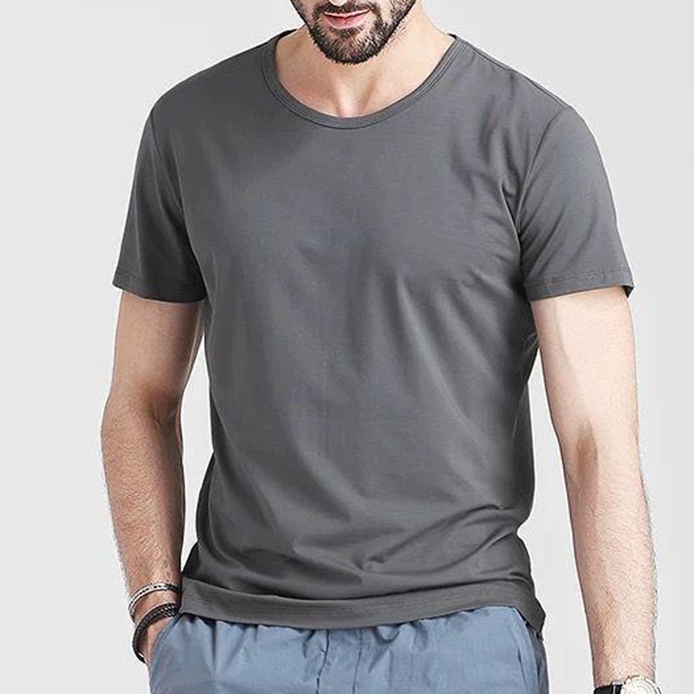 Camiseta Hombre Alta Distancia Hombre Regular Vacaciones Monocolor Cómoda Caliente - Imagen 13 de 40