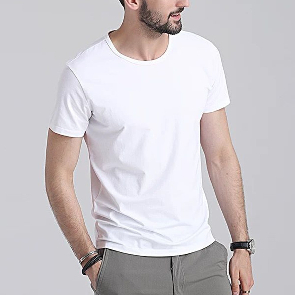 Camiseta Hombre Alta Distancia Hombre Regular Vacaciones Monocolor Cómoda Caliente - Imagen 25 de 40