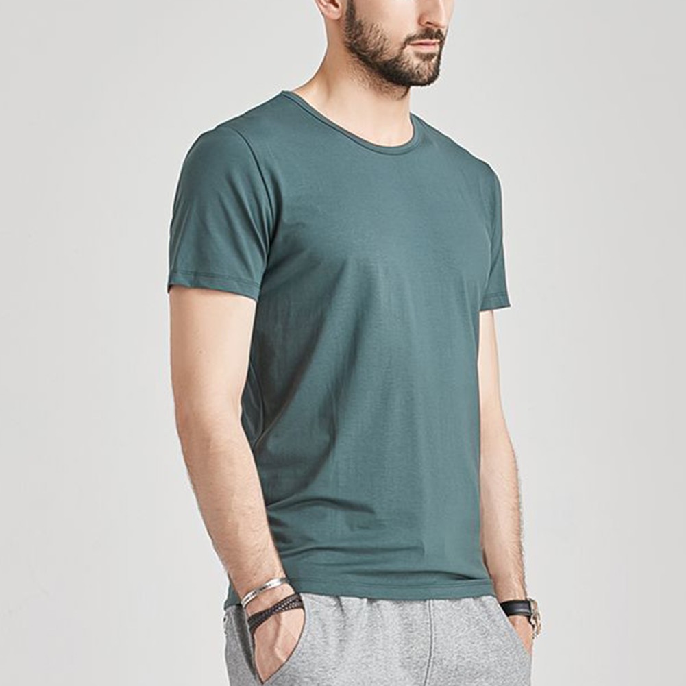 Camiseta Hombre Alta Distancia Hombre Regular Vacaciones Monocolor Cómoda Caliente - Imagen 19 de 40