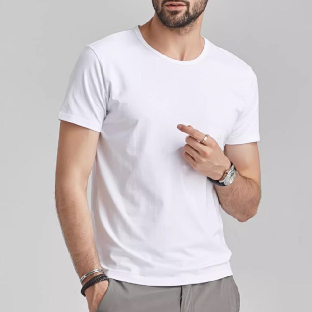 Camiseta Hombre Alta Distancia Hombre Regular Vacaciones Monocolor Cómoda Caliente - Imagen 22 de 40