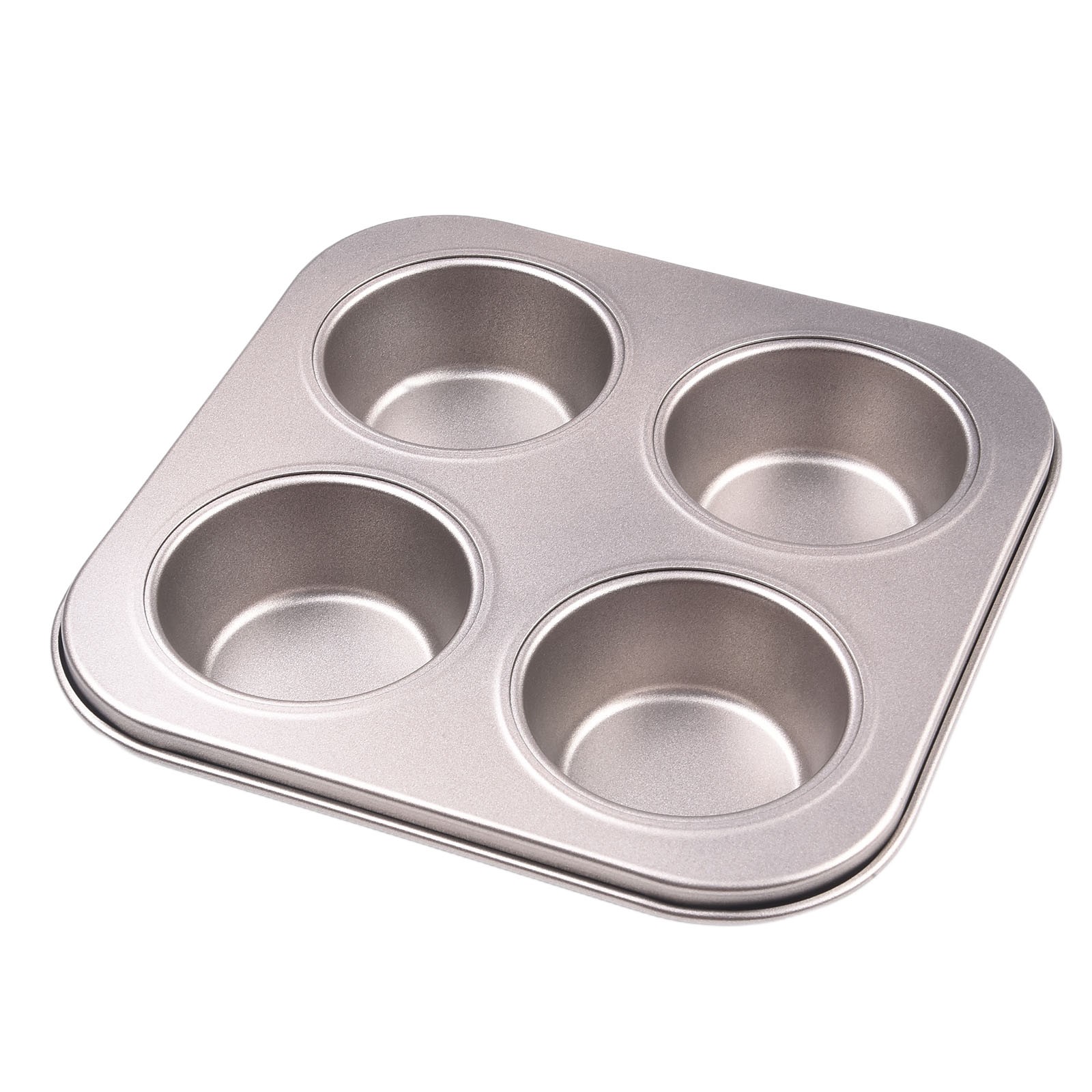 Formato perfetto per cottura stampo per cupcake in silicone 4 tazze antiaderente stampi per torte - Foto 29 di 36