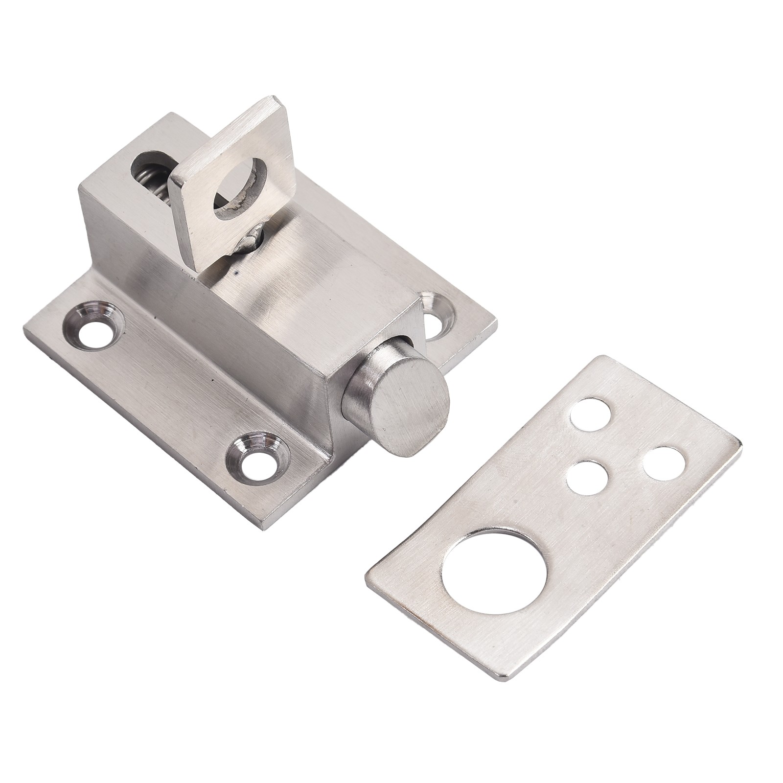 Rust resistant Stainless Steel Spring Latch Easy Installation and Removal
