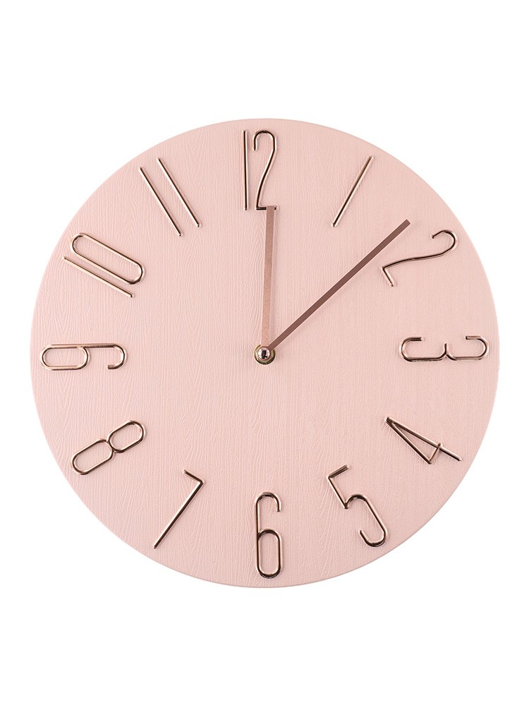 Minimalist Analog Quartz Wall Clock Hanging Clock Home Decoration ABS Practical