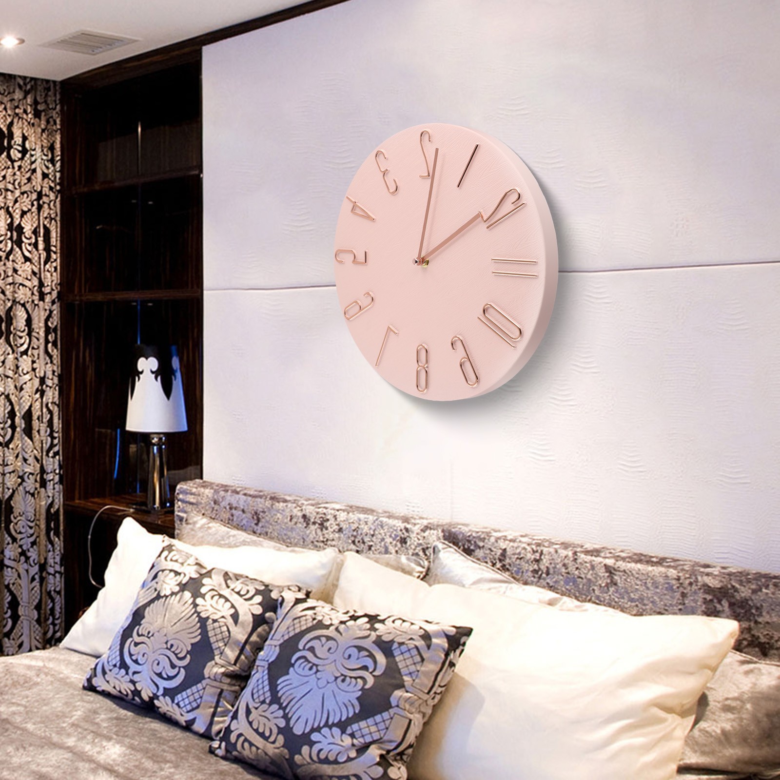 Decorative Minimalist Wall Clock with 12 Inch Dial and Easy to Read Numbers - Picture 26 of 44