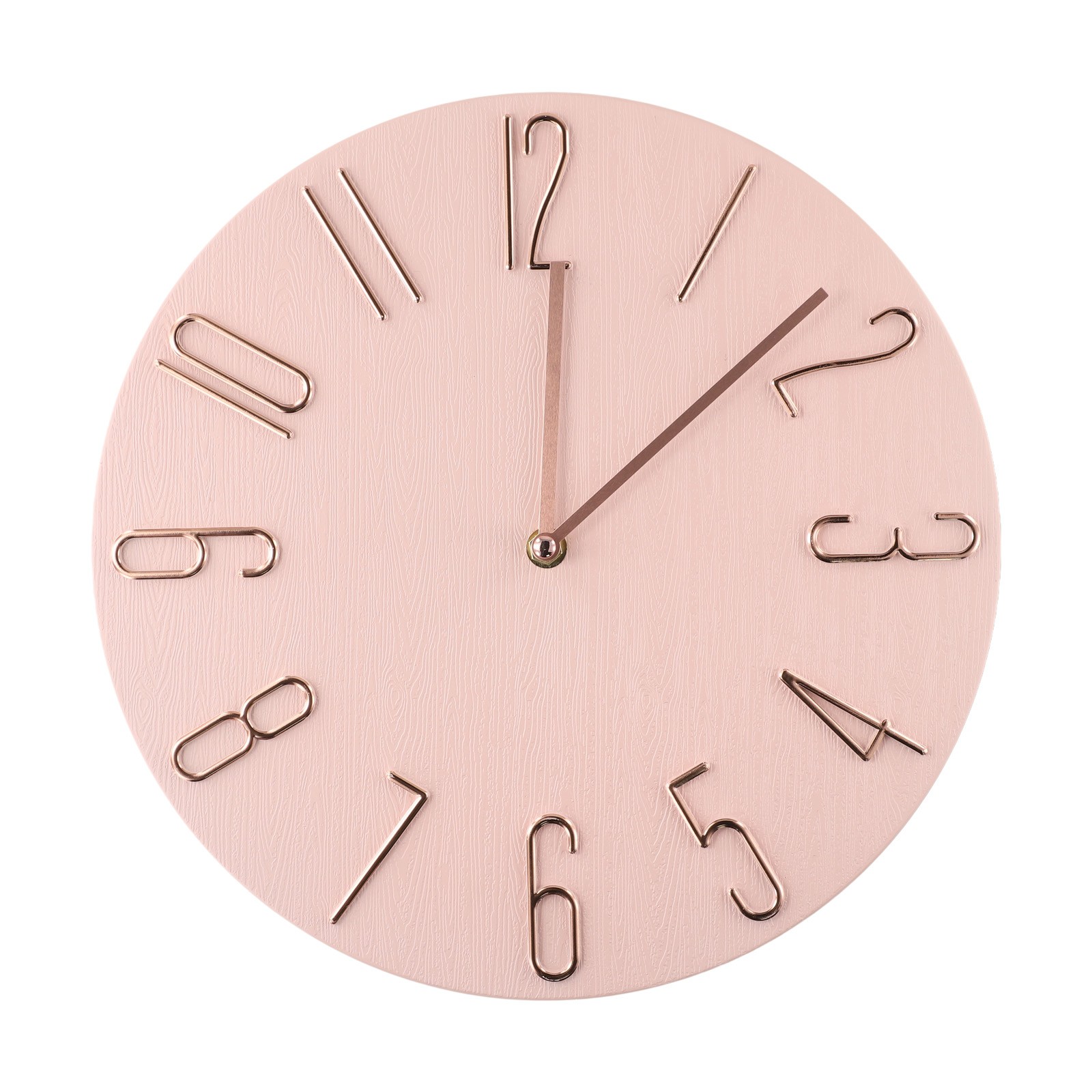 Minimalist Analog Quartz Wall Clock Hanging Clock Home Decoration ABS Practical