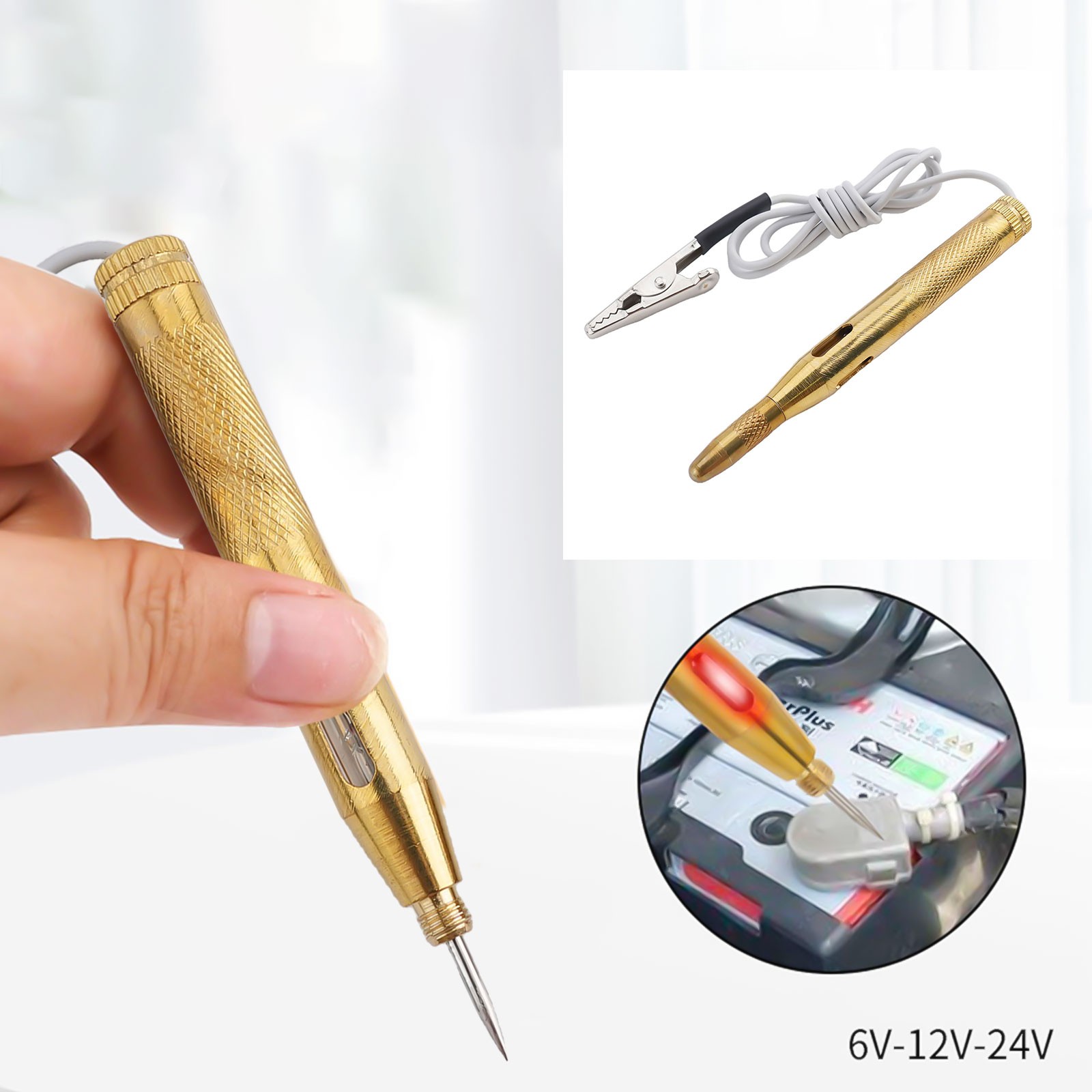 Premium Electrical Voltage Tester Pen for Car Electrical System Analysis