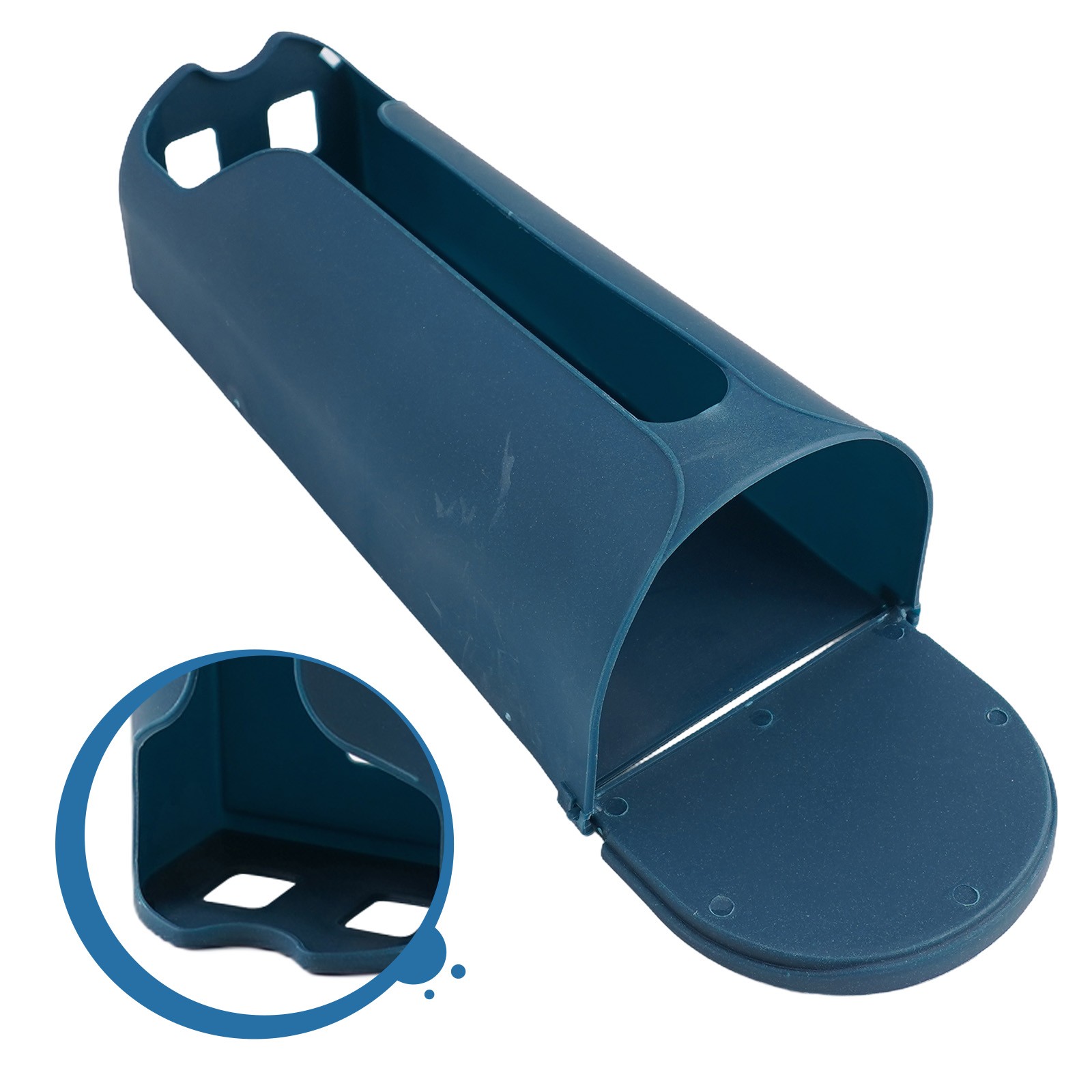 Boîte de rangement économies murale en plastique bleu/blanc/gris pour sous-vêtements et