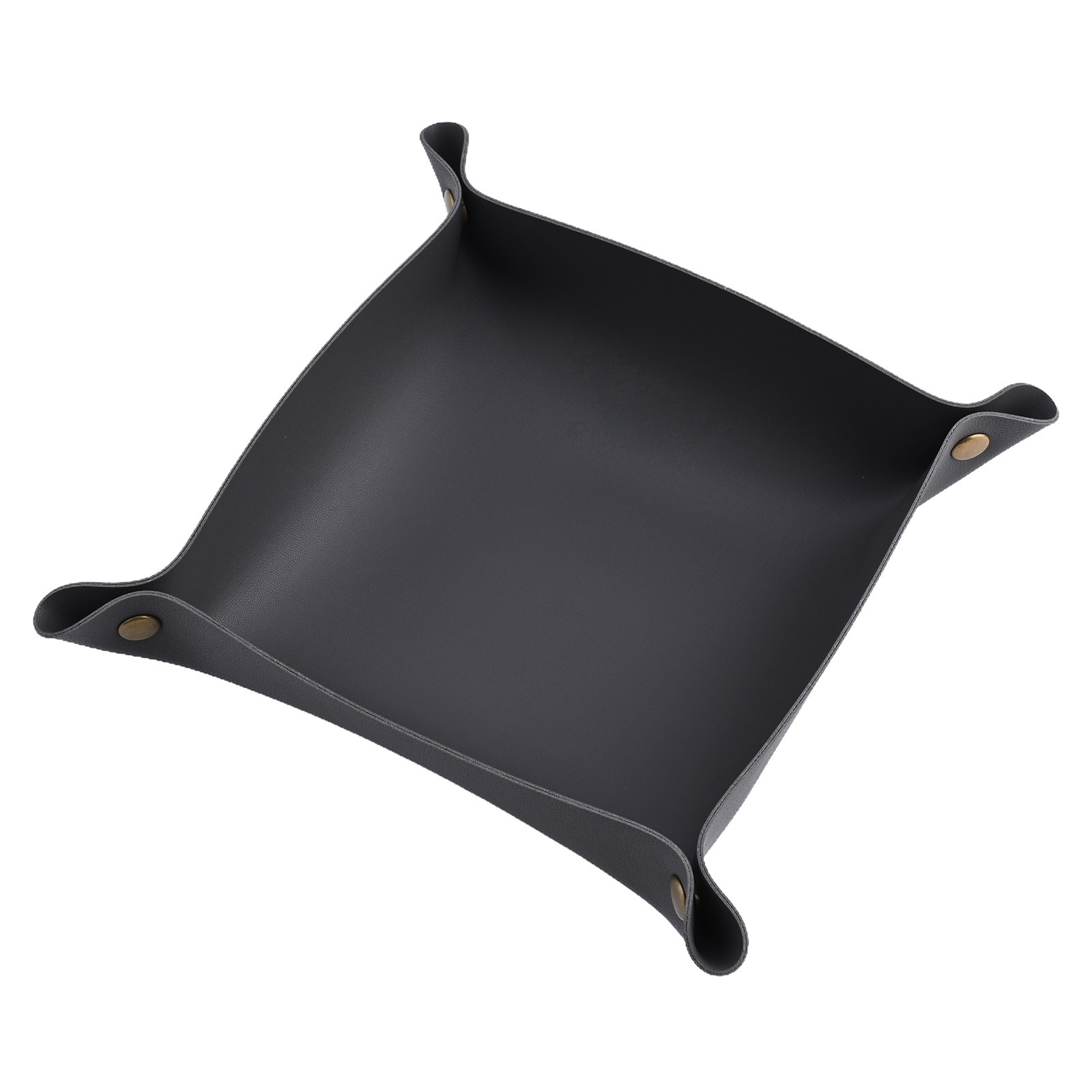 Elegant Foldable Leather Tray for Organizing Keys Jewelry and Earphones - Picture 32 of 40