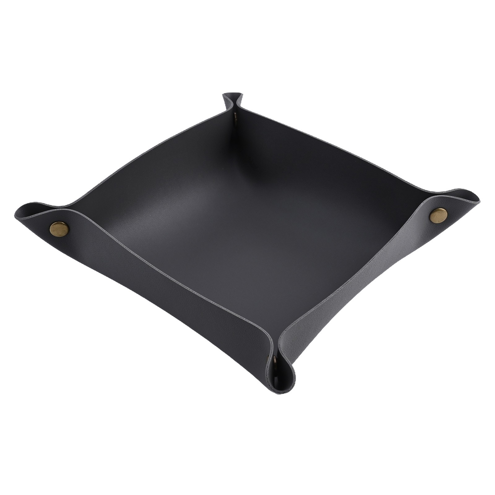 Elegant Foldable Leather Tray for Organizing Keys Jewelry and Earphones - Picture 39 of 40