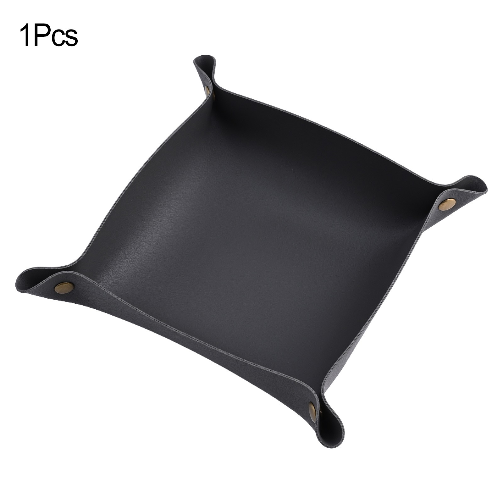 Elegant Foldable Leather Tray for Organizing Keys Jewelry and Earphones - Picture 31 of 40