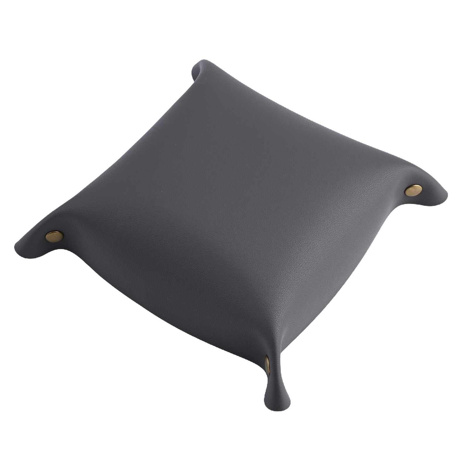 Elegant Foldable Leather Tray for Organizing Keys Jewelry and Earphones - Picture 34 of 40