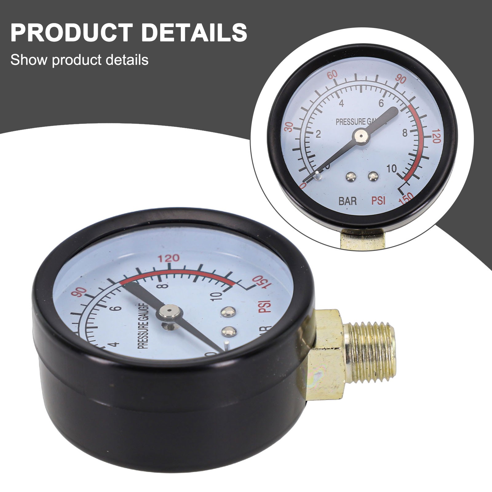 Medición precisa Y60 01 6Mpa 0230PSI para manómetro de compresor de aire - Imagen 41 de 71