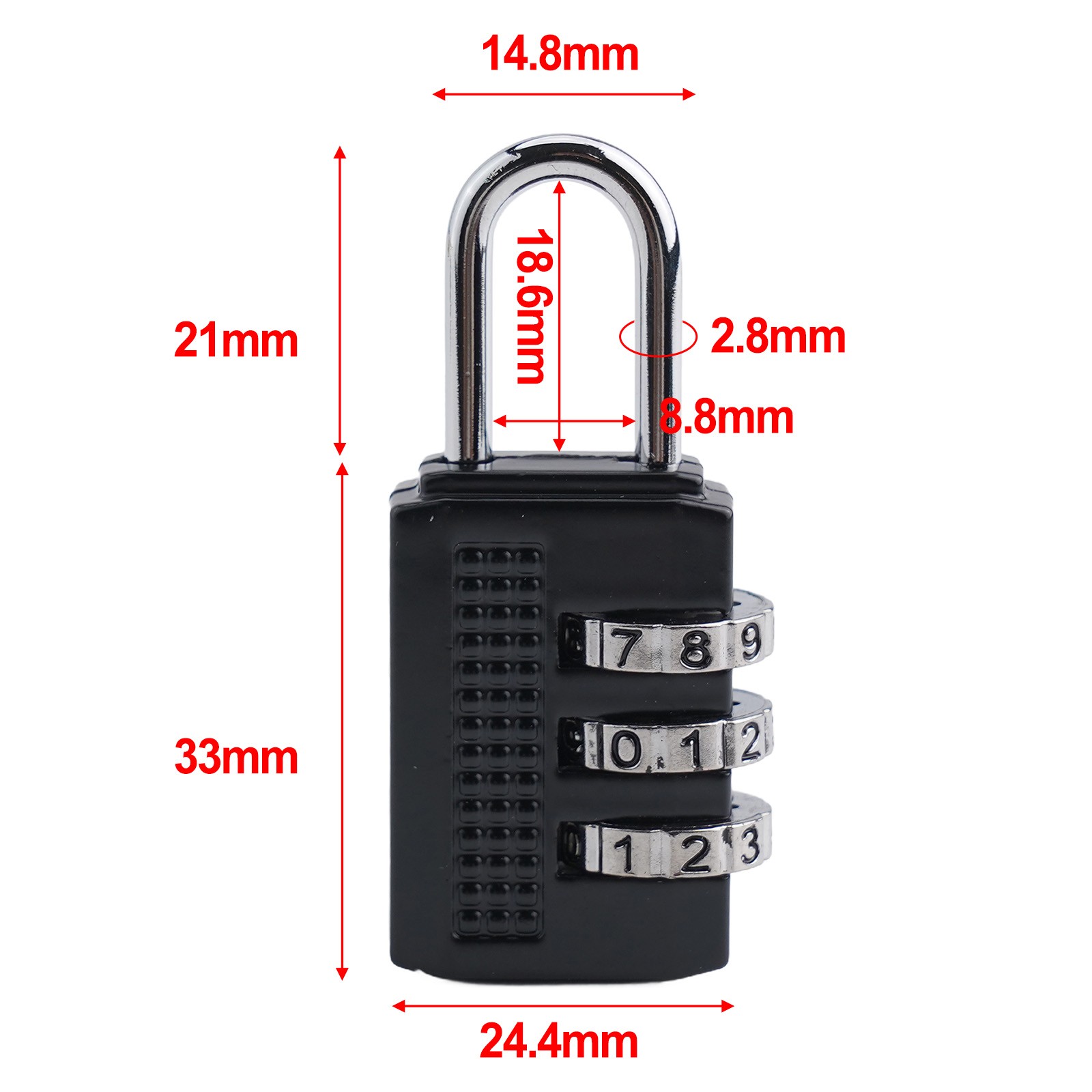 Padlock Suitcase 4-Digit Password Accessories Combination Fittings High Security - Picture 18 of 78