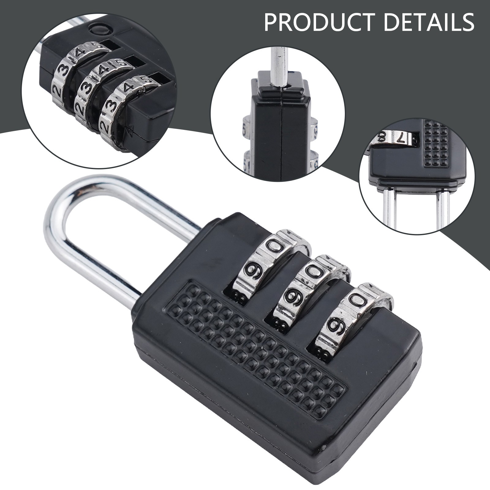 Combination Lock Digit Password Combination Padlock Instructions Design - Picture 30 of 90