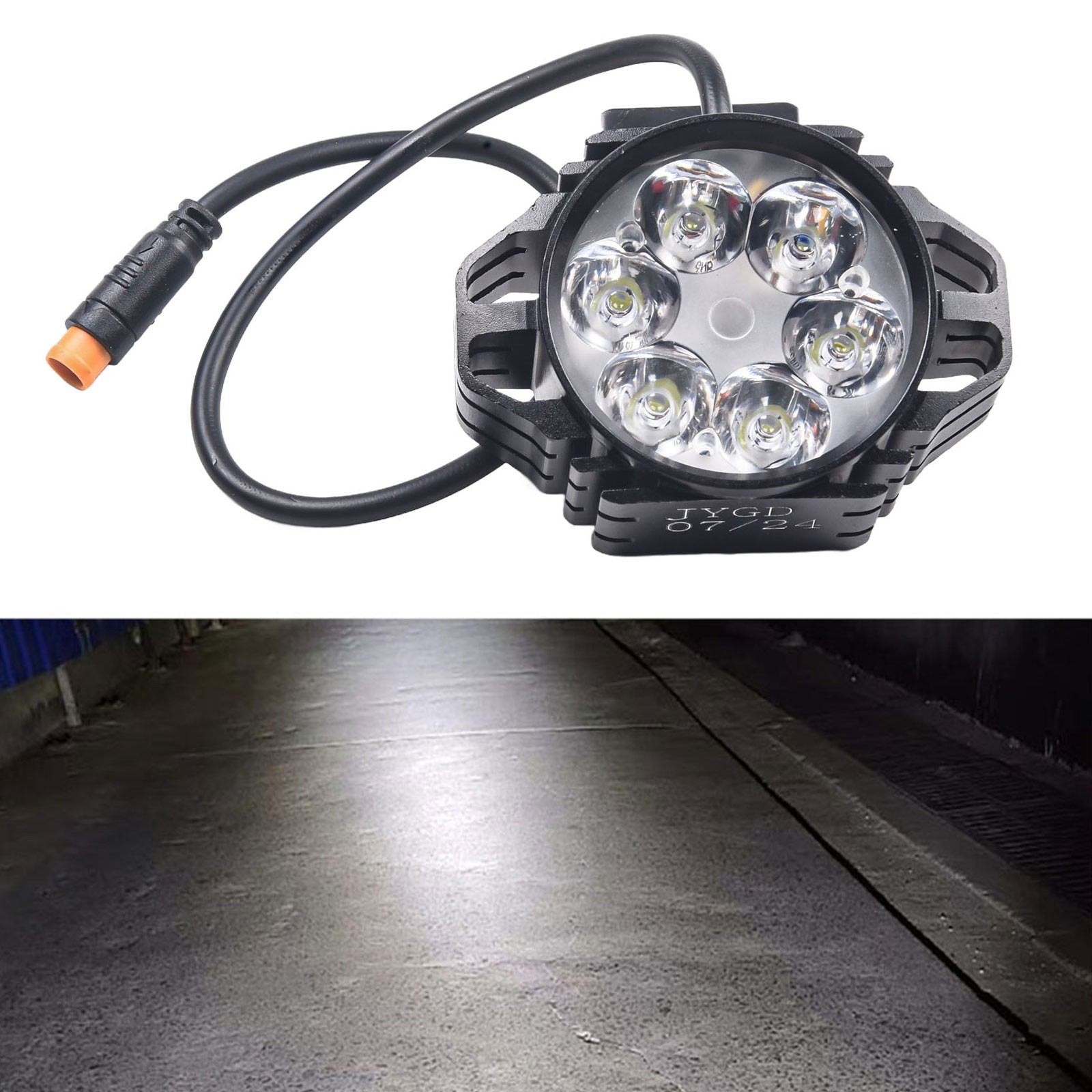 Waterproof Horn Headlight for 36V 48V Battery Ebikes Easy Installation - Picture 18 of 25