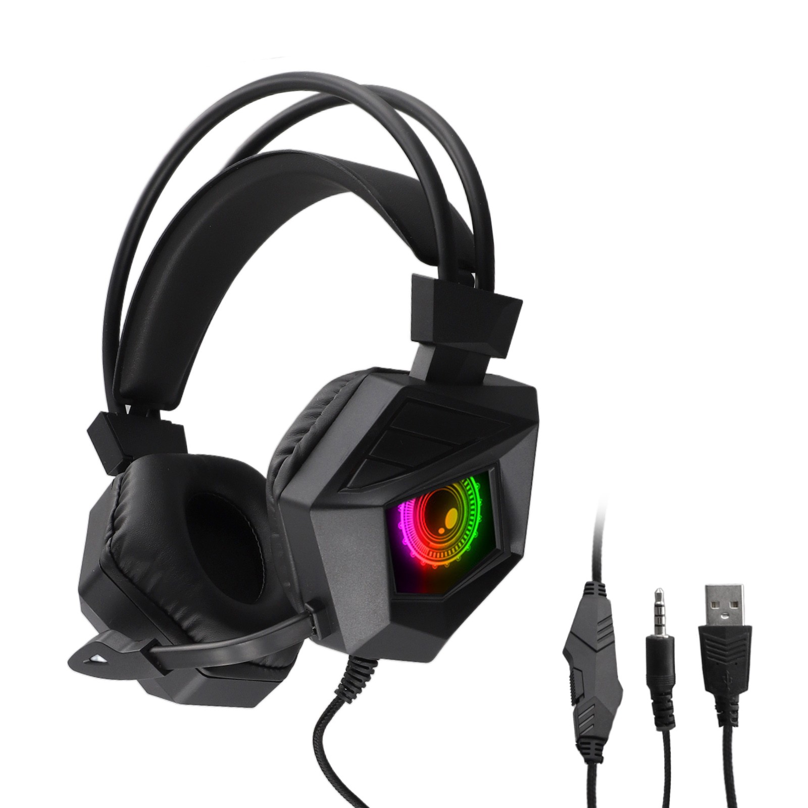 Gaming -Headset Audio Ger?uschunterbrechung Hochwertig Kristall Mit LED -Licht - Bild 14 von 24