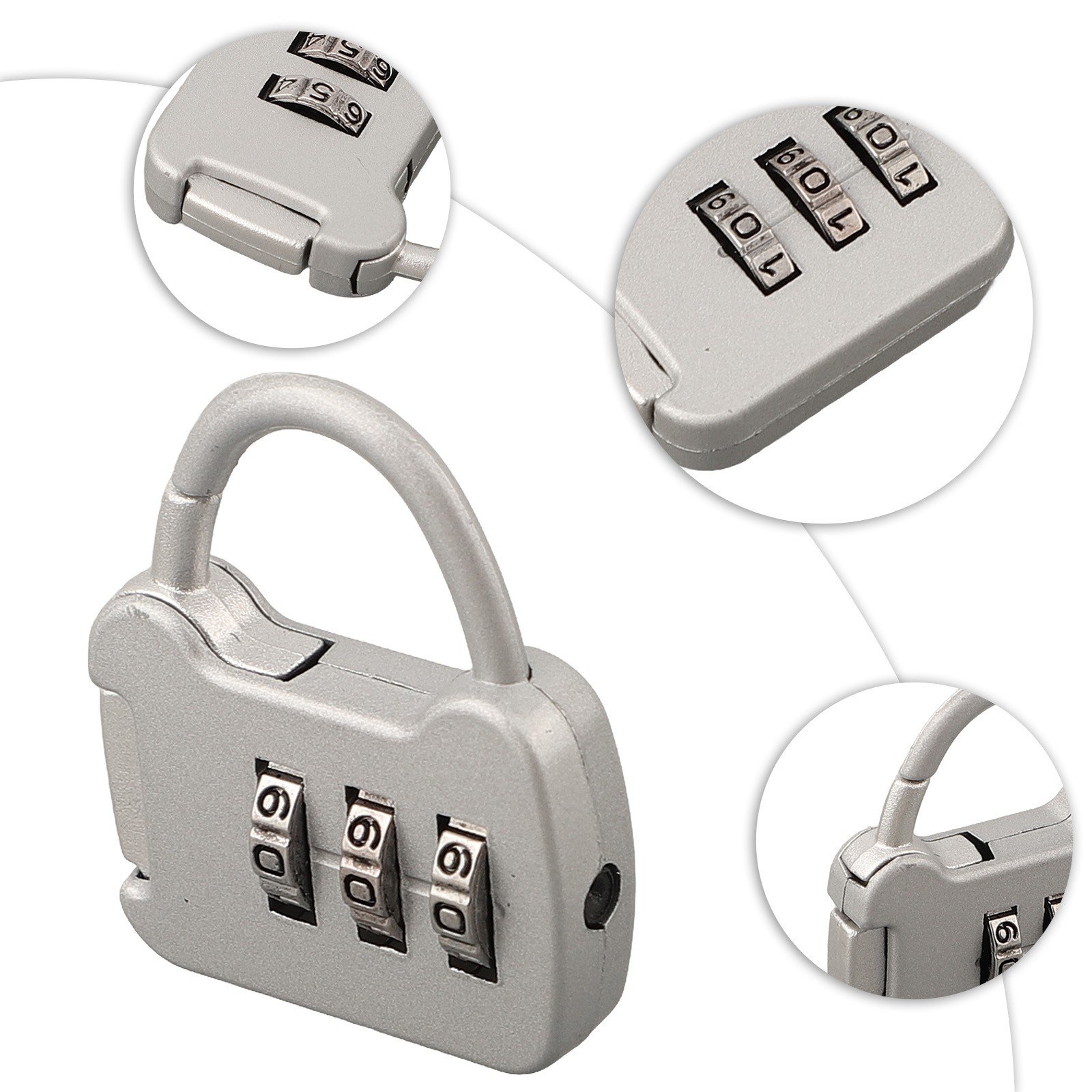 Compact Password Lock Protect Your Belongings with this Zinc Alloy Padlock - Picture 58 of 63