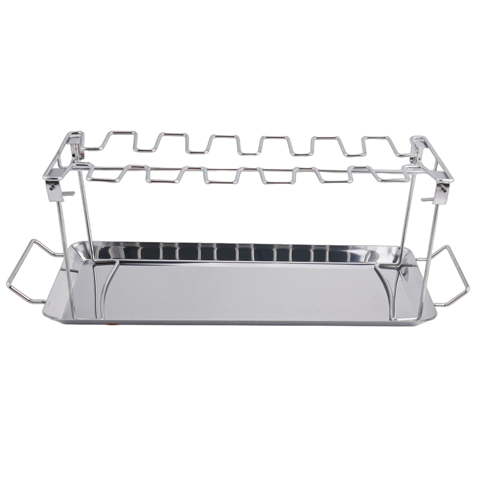 Für Edelstahl Hähnchen Flügel Halter Drumstick Rack für BBQ Grillen - Picture 20 of 28