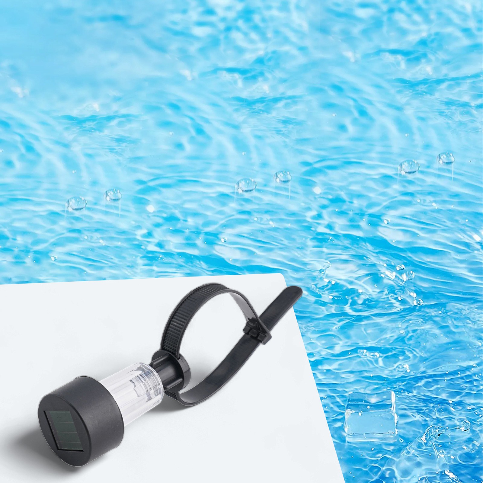 Solar Powered Night Lights for Above Ground Pools Waterproof & Decorative