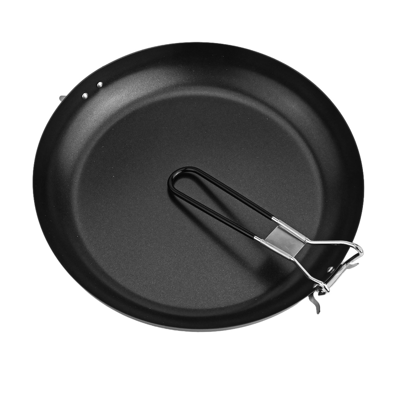 Antihaft Bratpfanne mit klappbarem Griff perfekt für Outdoor Camping Kochgeschi - Bild 28 von 36