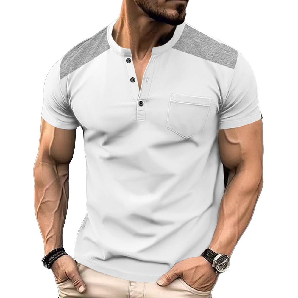 Fitness Short Sleeve Tops For Sports Brand New Color Matching Regular Length - Picture 22 of 30