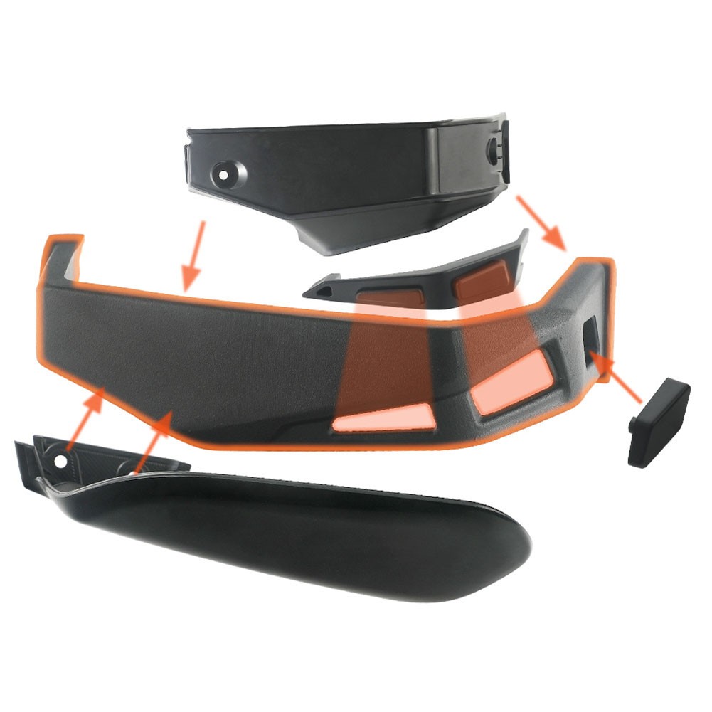 Motorcycle Accessory Motorcycle Handguards Ample Space Brake Lines Accommodation - Picture 9 of 12
