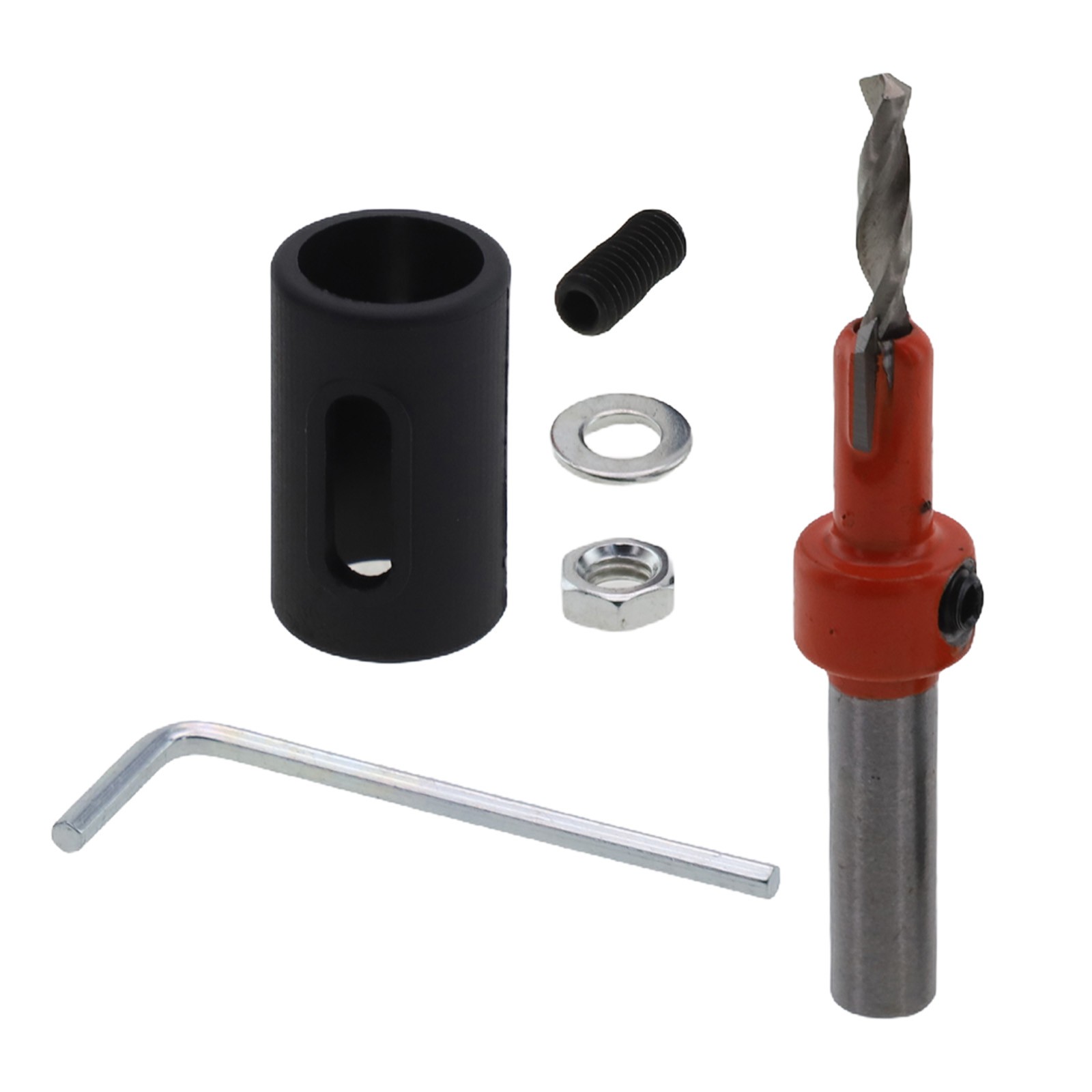 Versatile Woodworking Countersink Drill Bit Set with Adjustable Depth Stopper - Picture 65 of 70