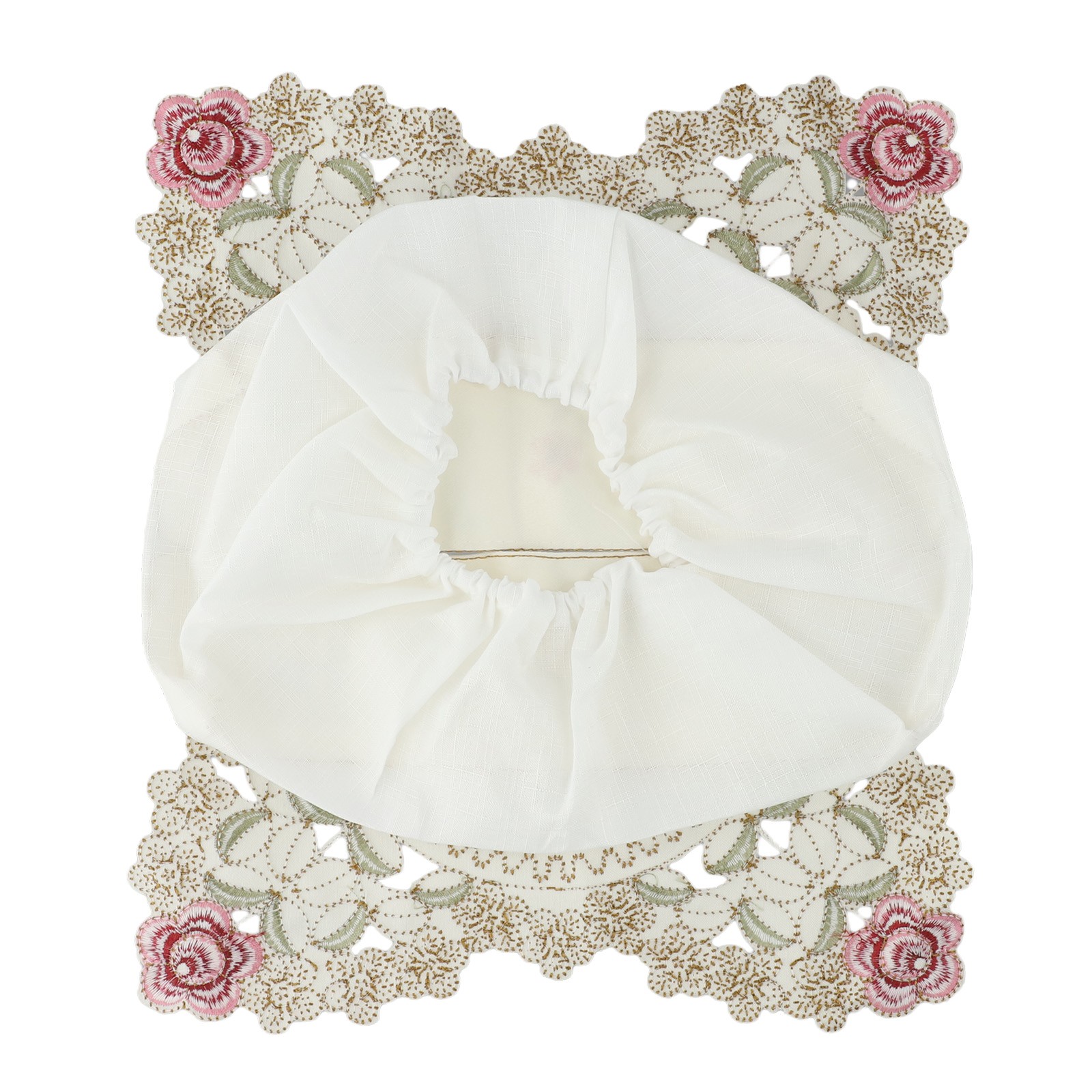 Tissue Box Cover Papers Dispenser Standard Tissue Boxes Vintage Lace Fabric - Picture 26 of 33