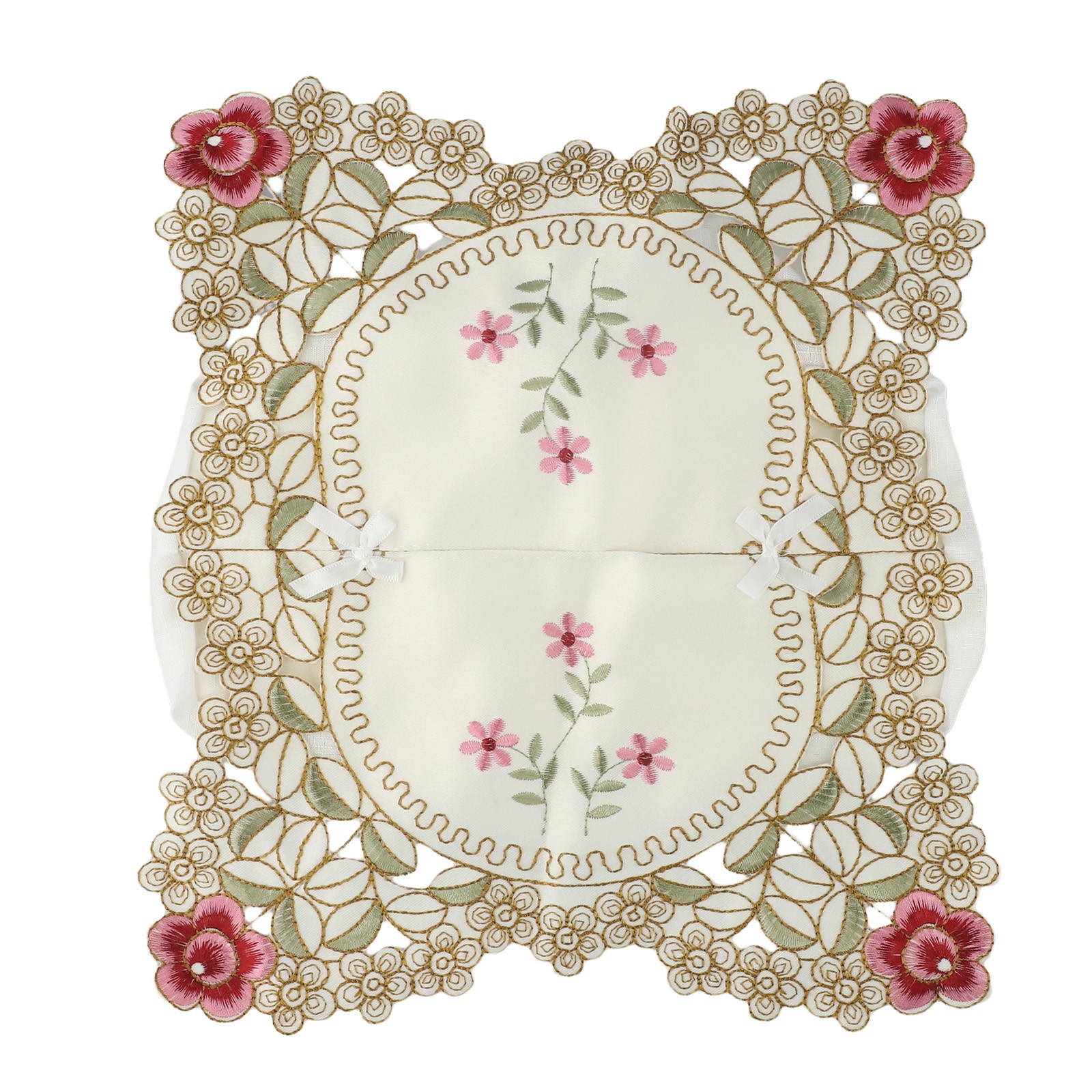 Tissue Box Cover Papers Dispenser Standard Tissue Boxes Vintage Lace Fabric - Picture 25 of 33