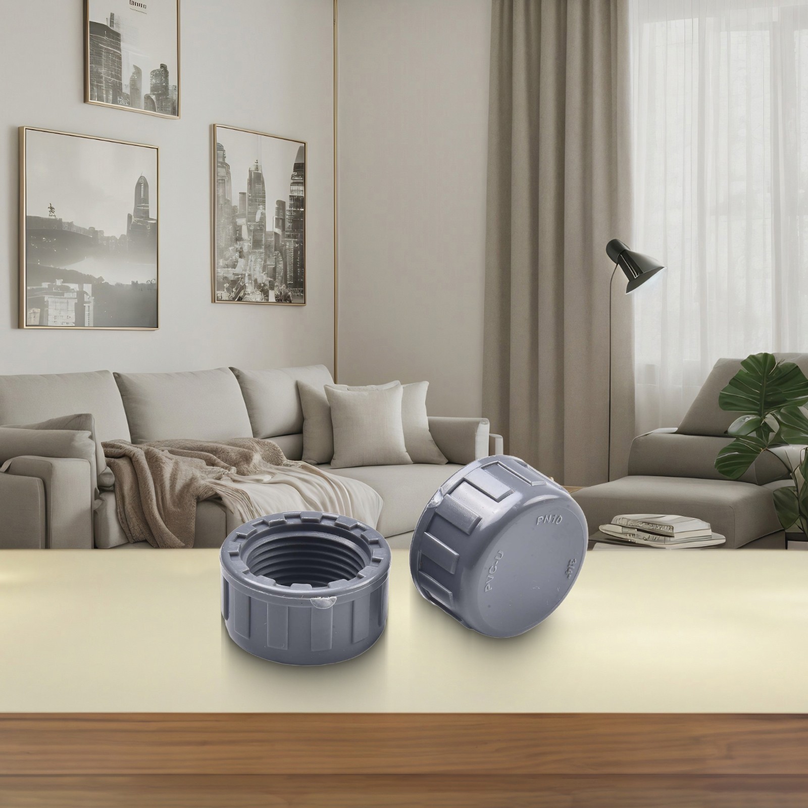 Threaded Cap Pipe Pipe PVC Threaded Cap PVC Threaded Cap Pipe Ends Female Thread