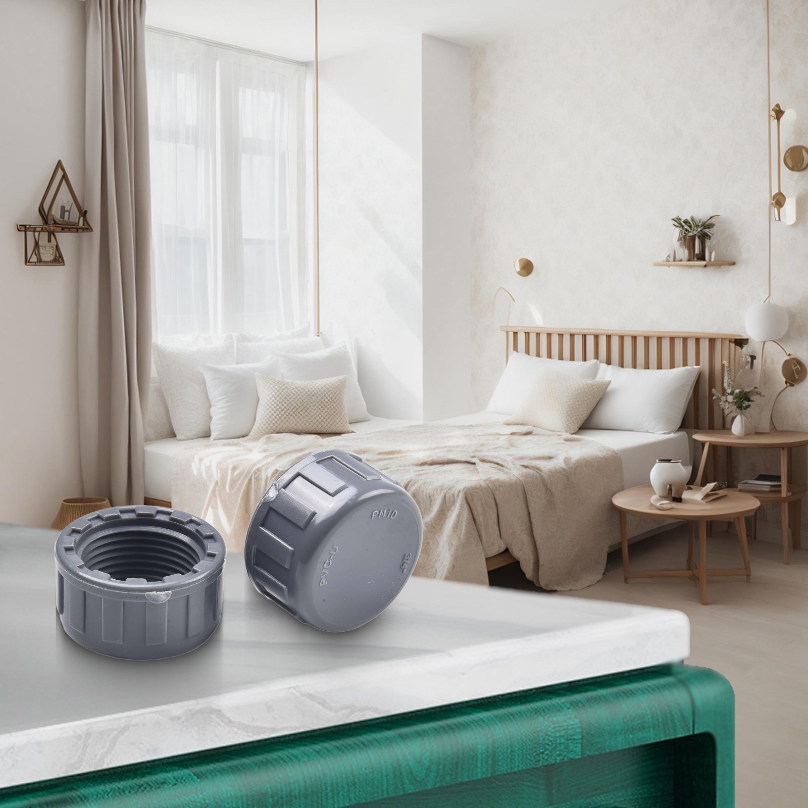 Threaded Cap Pipe Pipe PVC Threaded Cap PVC Threaded Cap Pipe Ends Female Thread