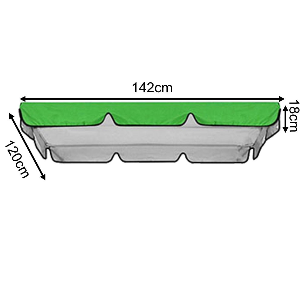 Outdoor Waterproof Swing Cushion-Canopy Cover Set Replacement For Garden Yard - Picture 37 of 69