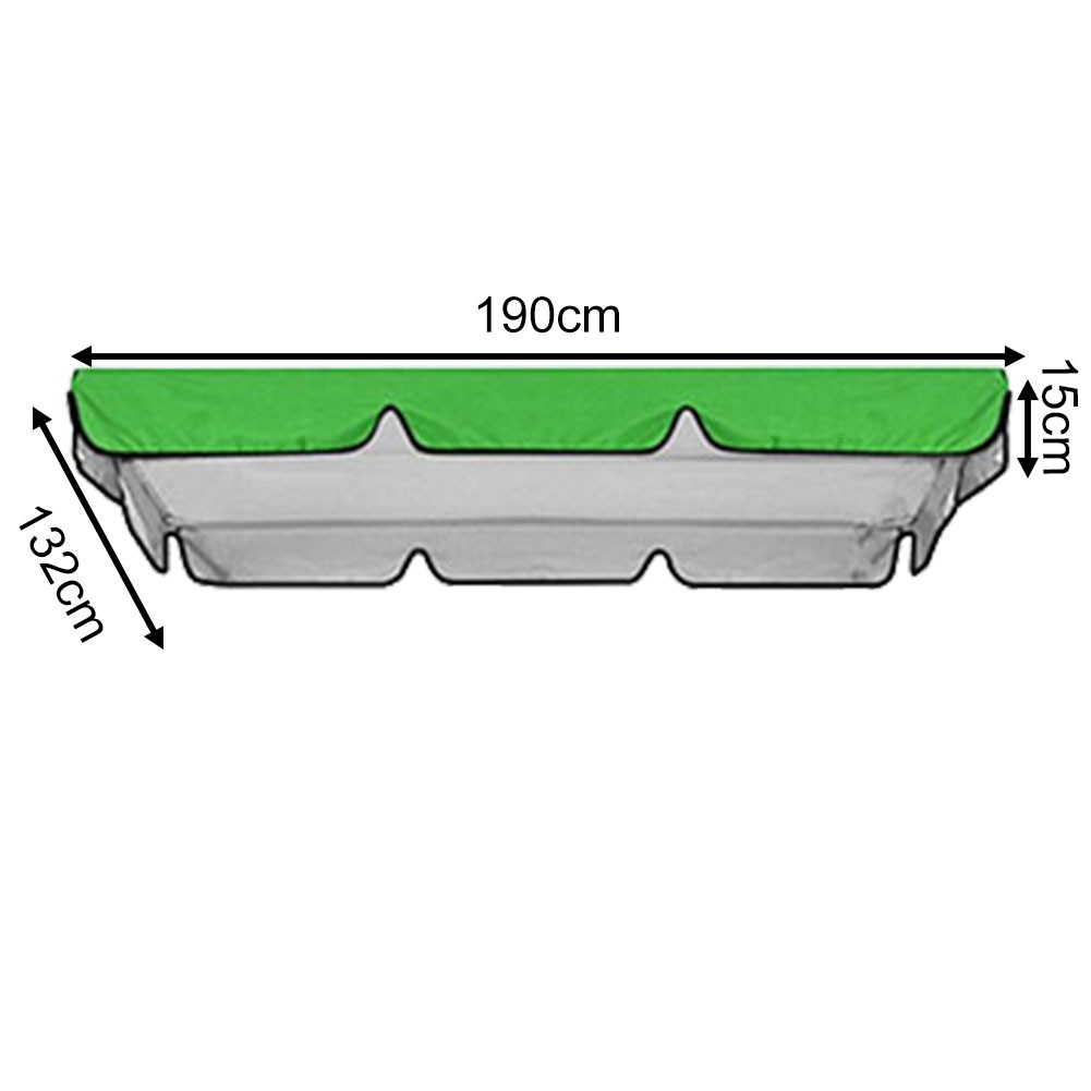 Outdoor Waterproof Swing Cushion-Canopy Cover Set Replacement For Garden Yard - Picture 67 of 69