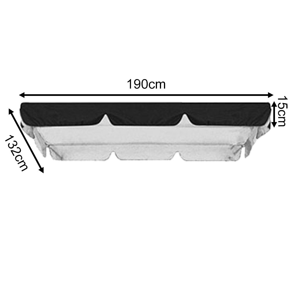 Outdoor Waterproof Swing Cushion-Canopy Cover Set Replacement For Garden Yard - Picture 64 of 69