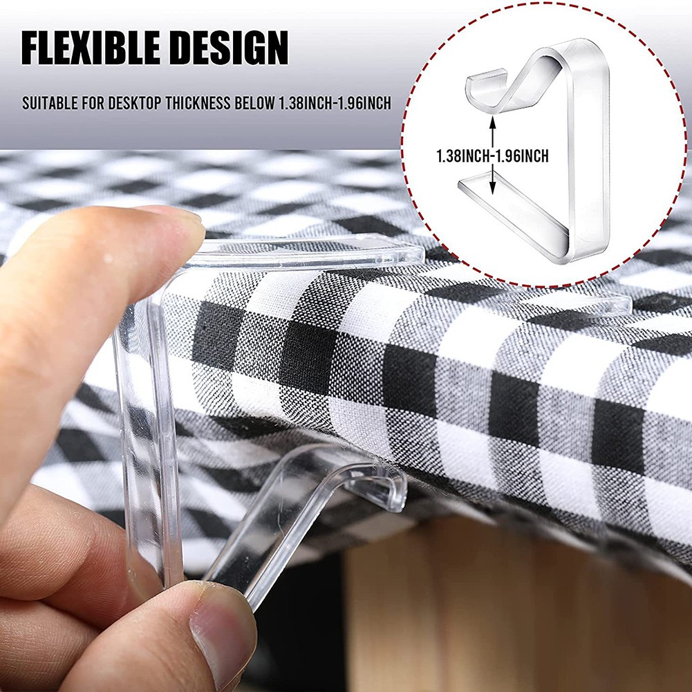 Hassle-free Solution Tablecloth Cover Clamps Versatile Use Avoids Rusting - Photo 16/18