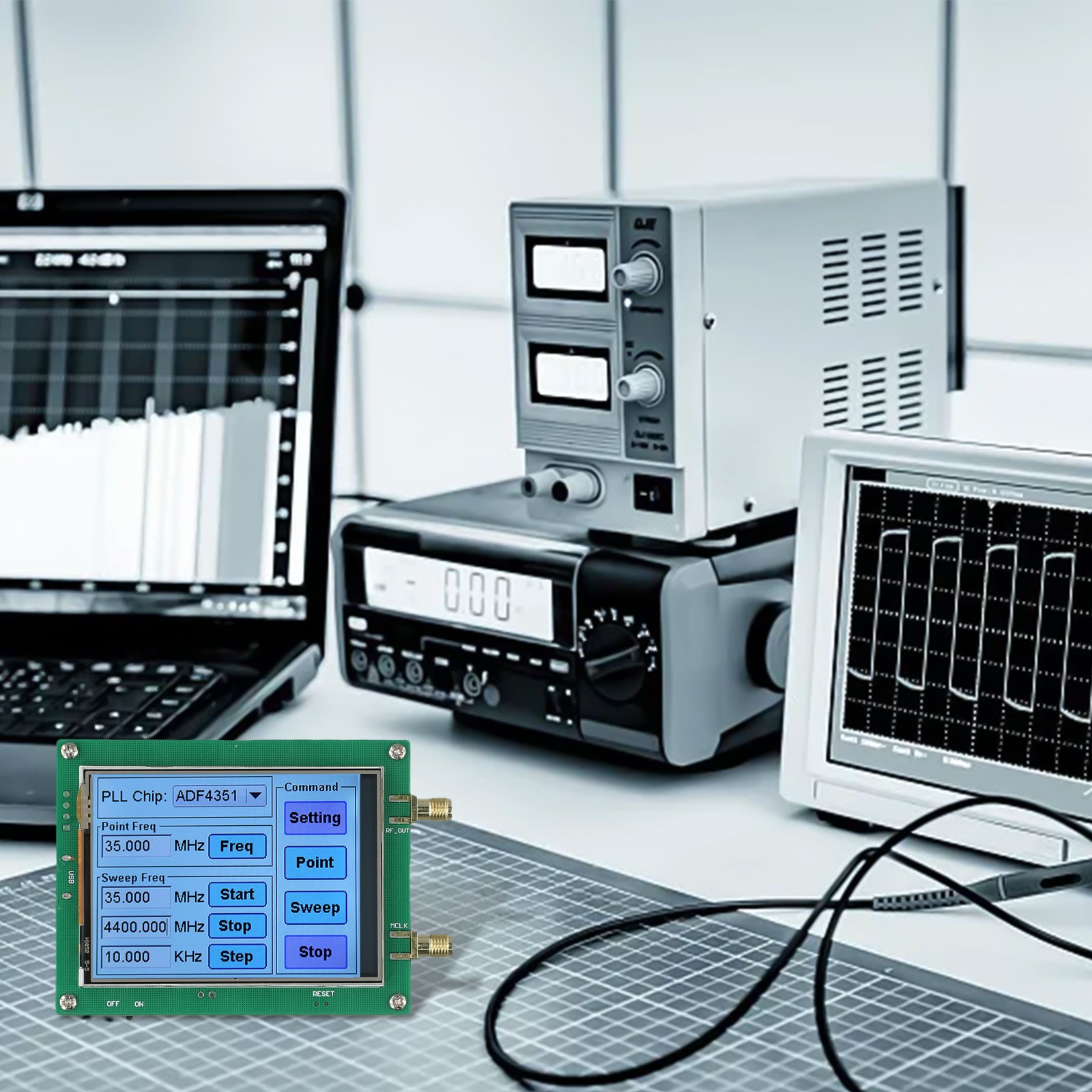 PC Steuerbarer HF-Generator ADF4350ADF4351 Touchscreen HF-Signalgenerator - Bild 28 von 36