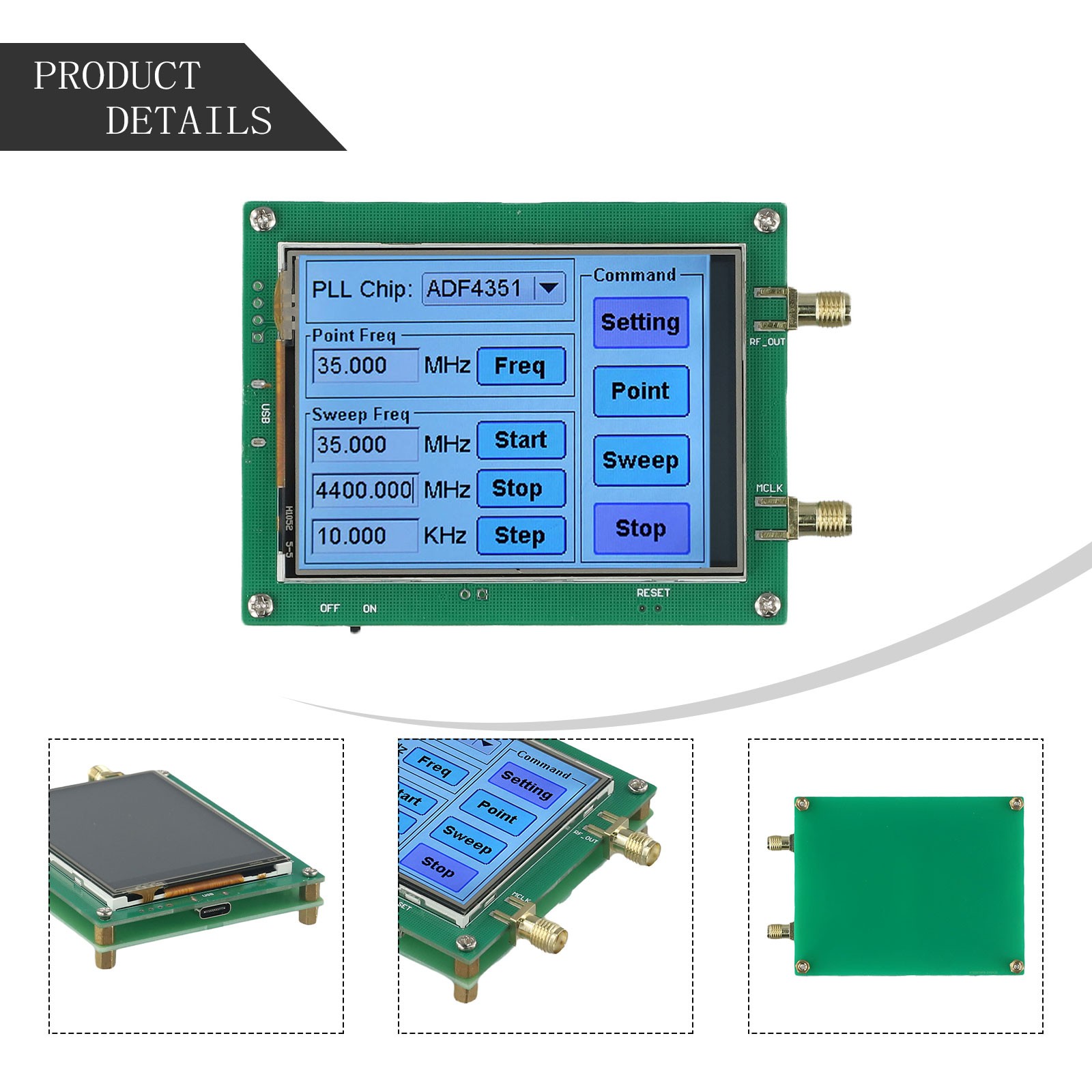 PC Steuerbarer HF-Generator ADF4350ADF4351 Touchscreen HF-Signalgenerator - Bild 27 von 36