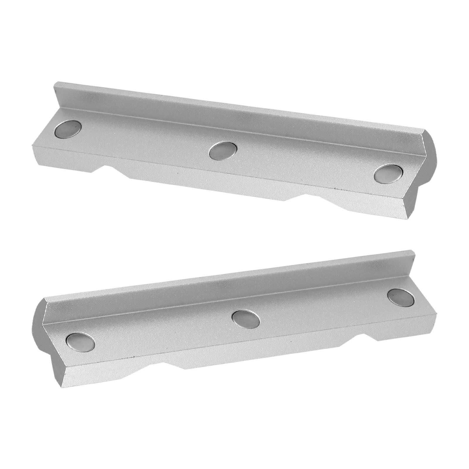 Mandíbula de aluminio mecanizada con precisión tipo V para fresado CNC tornillo de acero - Imagen 51 de 56