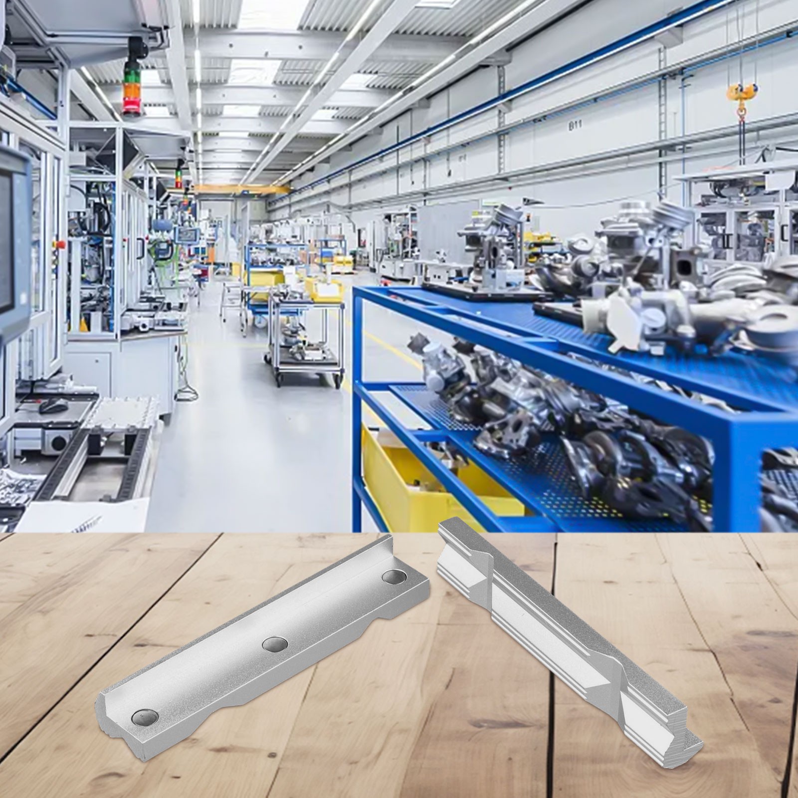 Mandíbula de aluminio mecanizada con precisión tipo V para fresado CNC tornillo de acero - Imagen 47 de 56