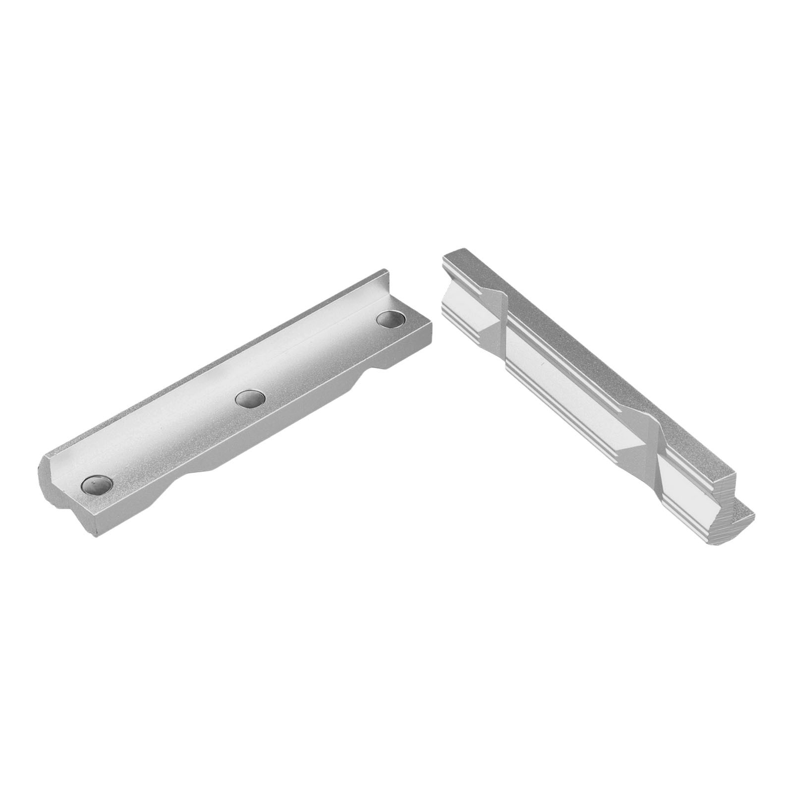 Mandíbula de aluminio mecanizada con precisión tipo V para fresado CNC tornillo de acero - Imagen 50 de 56