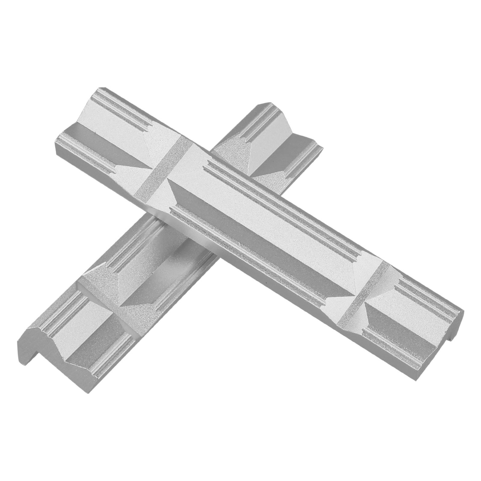 Mandíbula de aluminio mecanizada con precisión tipo V para fresado CNC tornillo de acero - Imagen 45 de 56