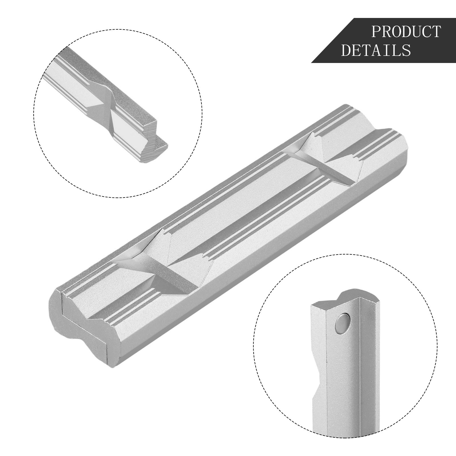Mandíbula de aluminio mecanizada con precisión tipo V para fresado CNC tornillo de acero - Imagen 55 de 56