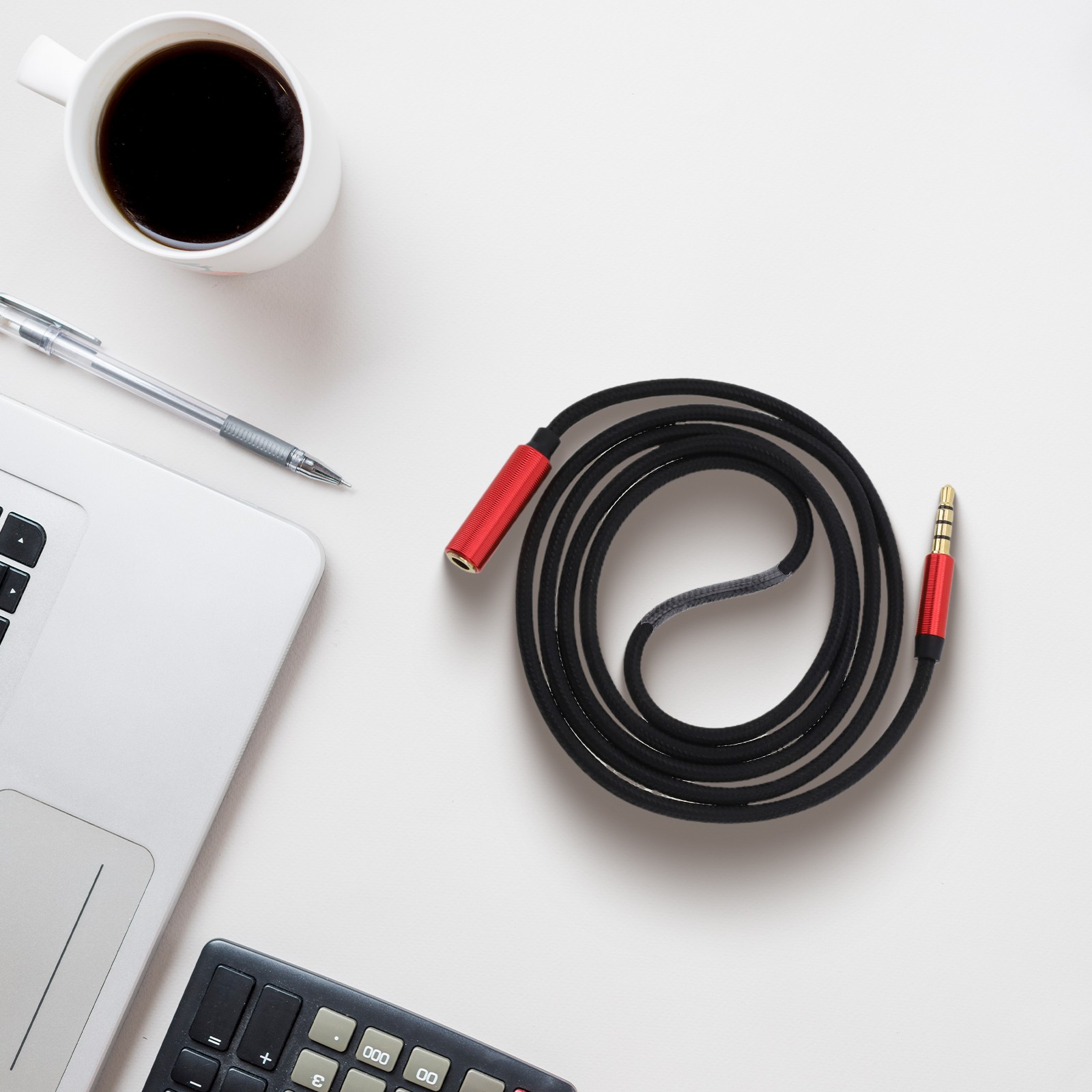 Reliable Signal Transmission 3 5mm Extension Cable with Microphone Support - Photo 30/36