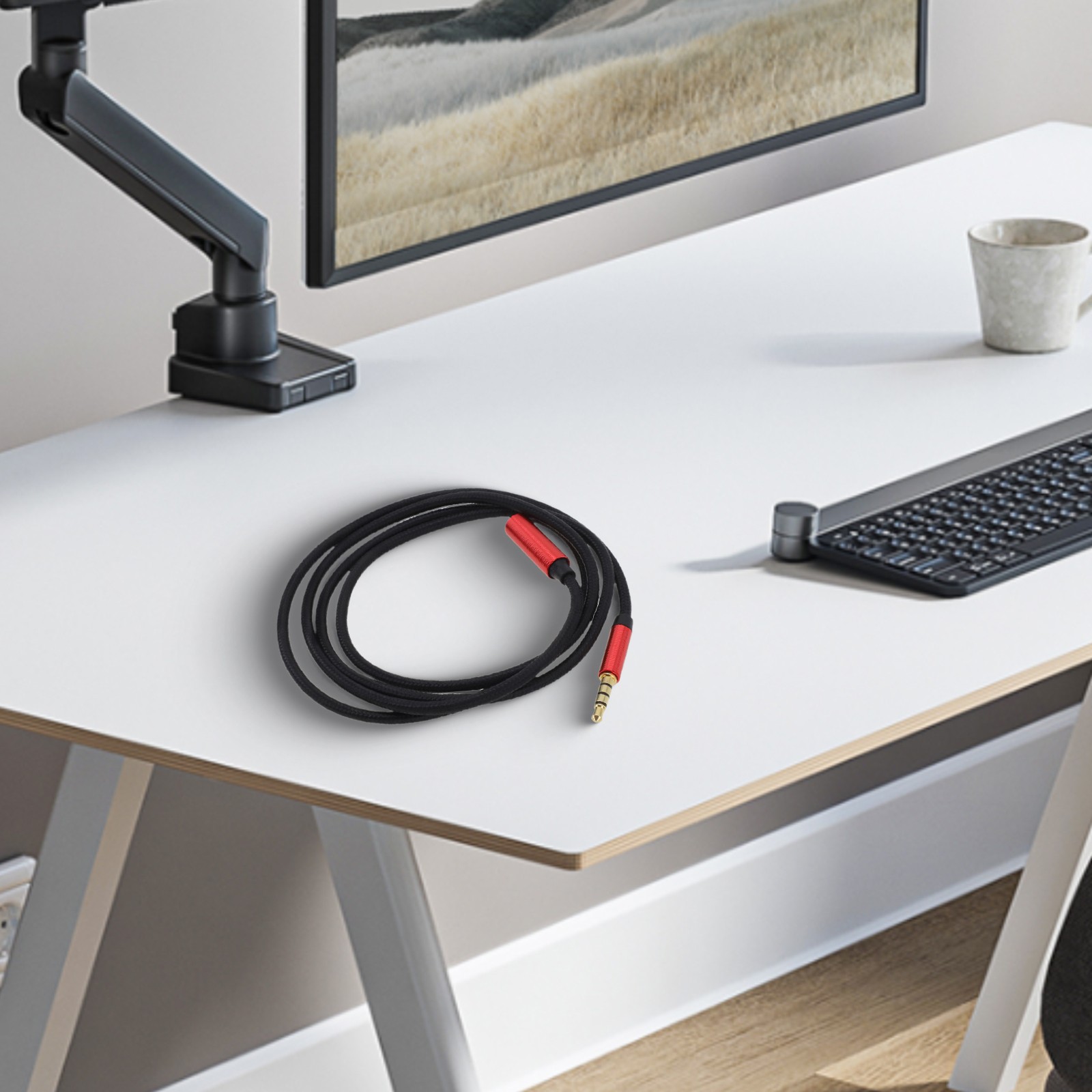 Reliable Signal Transmission 3 5mm Extension Cable with Microphone Support - Photo 29/36