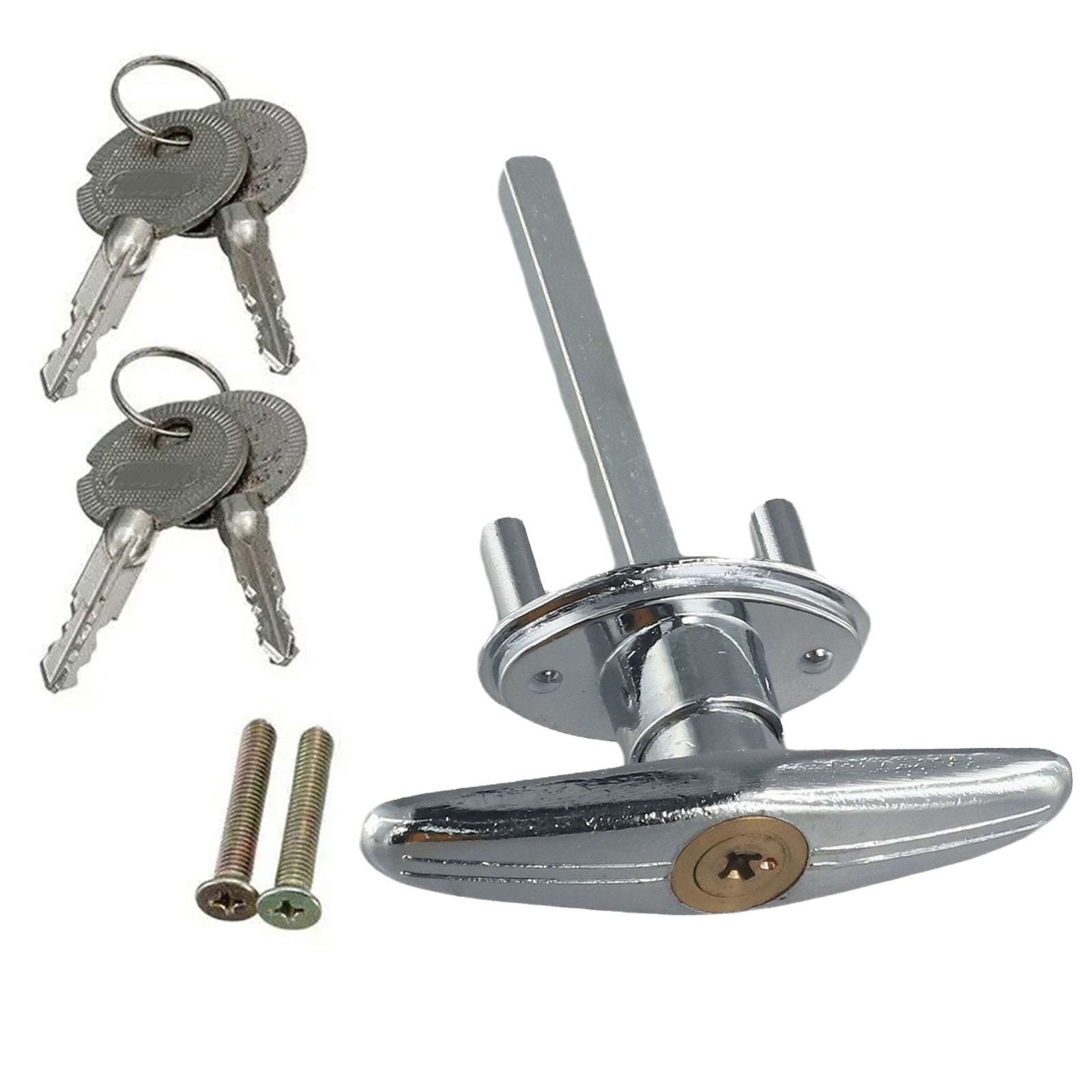 Sleek and Reliable Garage Door Lock with T Shaped Handle and Key System