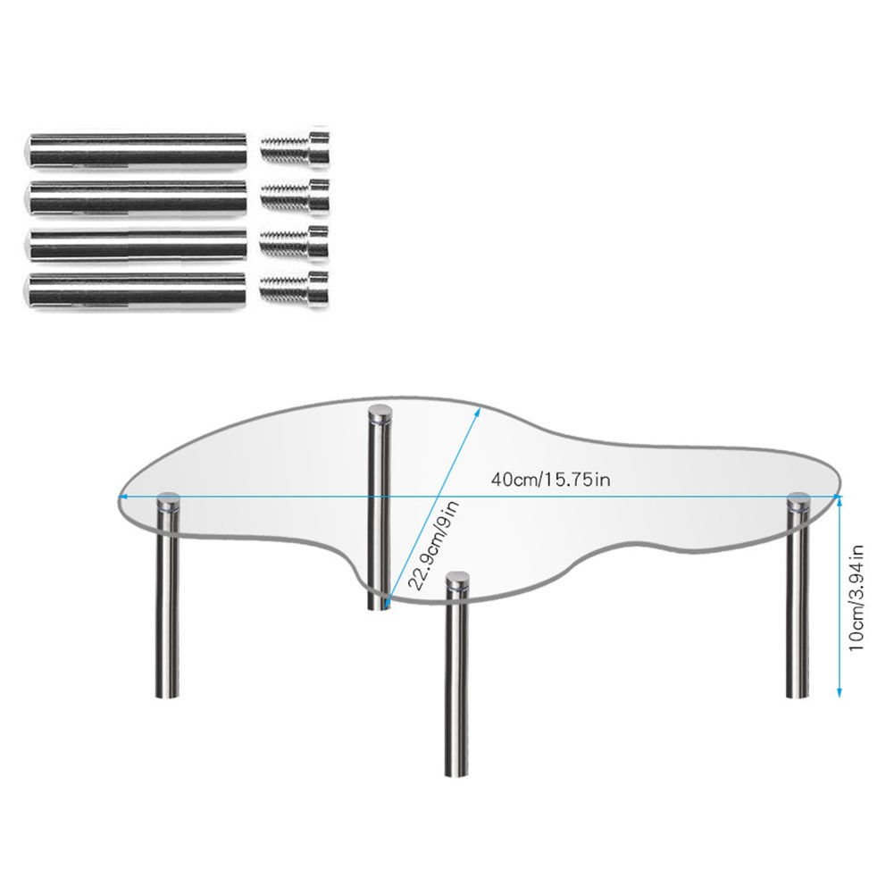 Stylish Transparent Acrylic Display Shelf for Exhibitions and Retail Stores